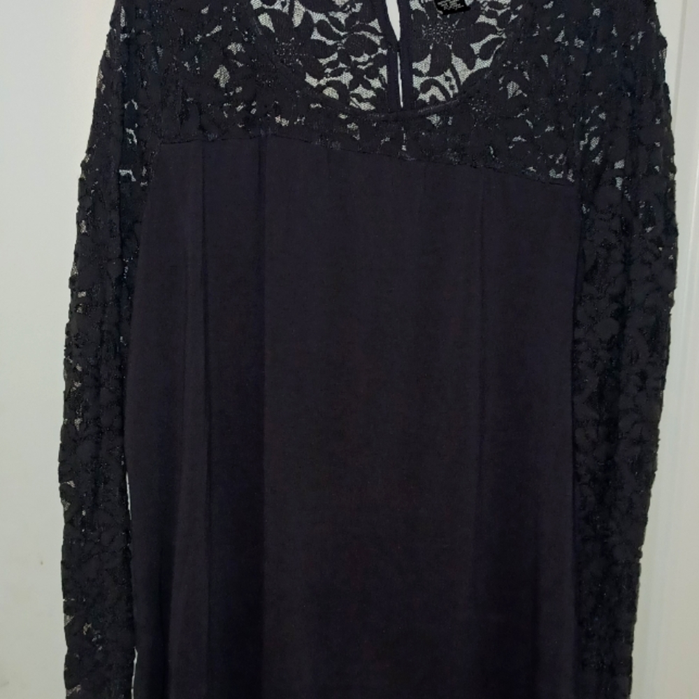 Torrid Plus Size Gray Lace Blouse